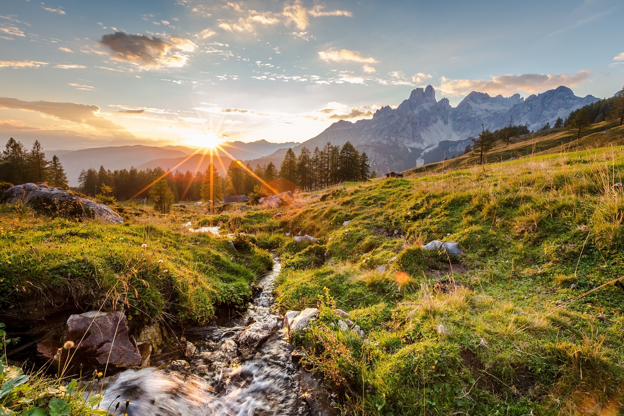 Wanderparadies Filzmoos mit dem Hausberg Bischofsmütze